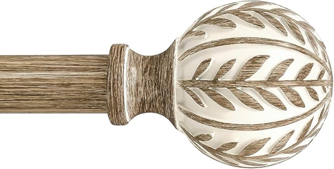 rustic boho curtain rods