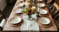 rustic boho table decor