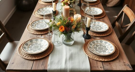 rustic boho table decor