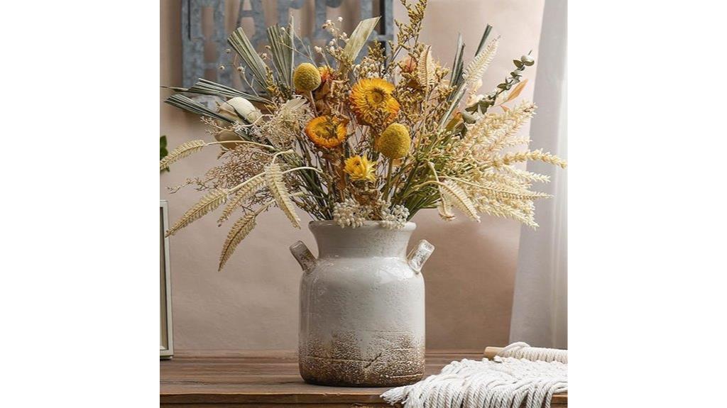 rustic ceramic farmhouse vase