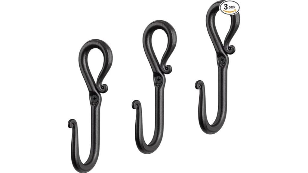 rustic metal coat hooks