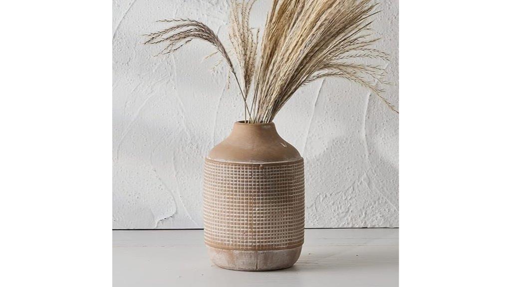 rustic sand glaze vase