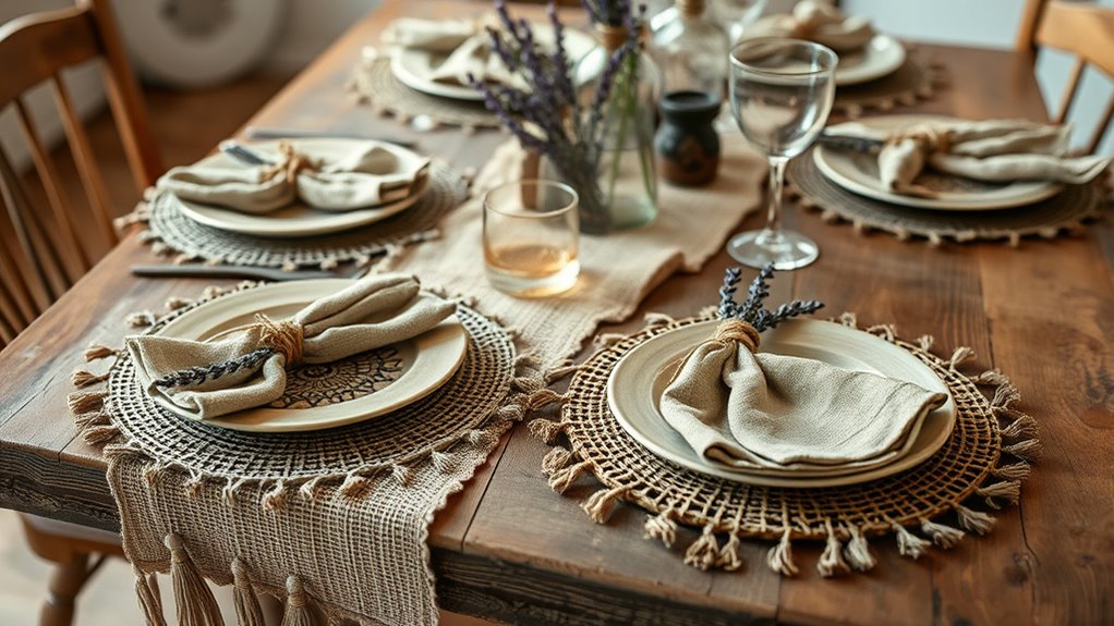 rustic table setting essentials