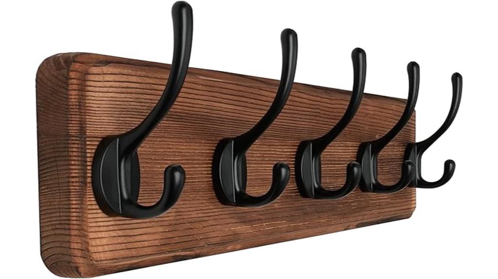 rustic wall coat rack