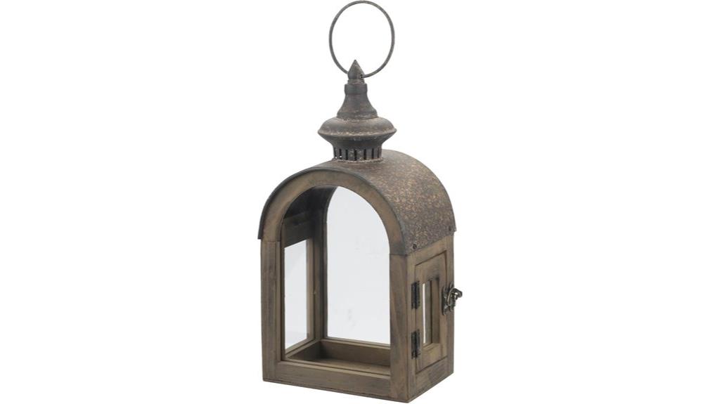 rustic wooden dome lantern