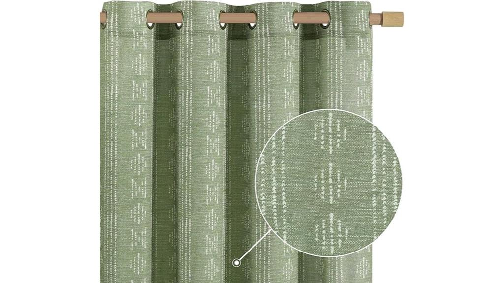 sage green linen curtains