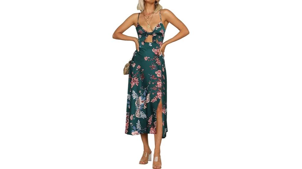 satin spaghetti strap dress