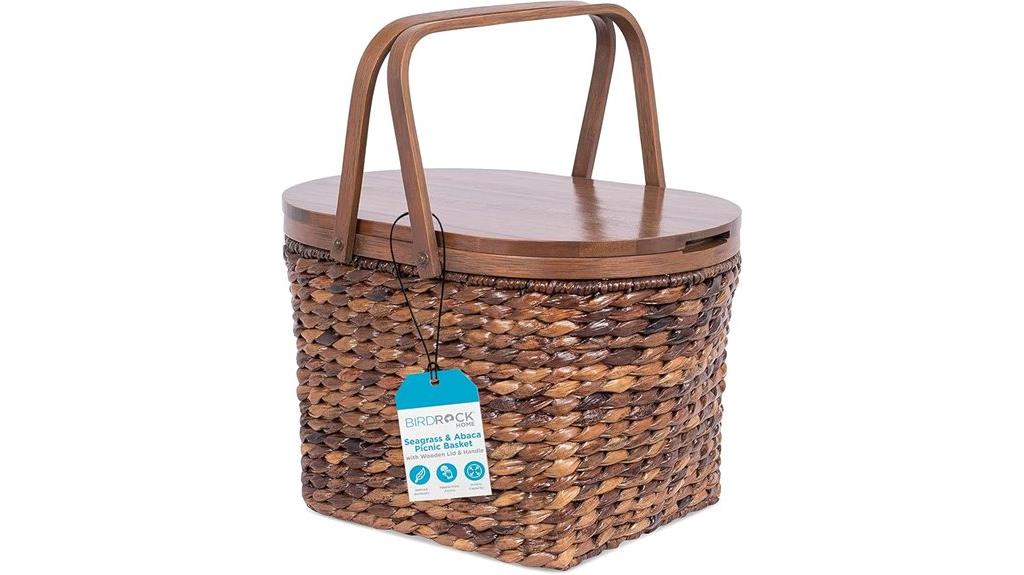seagrass abaca picnic basket