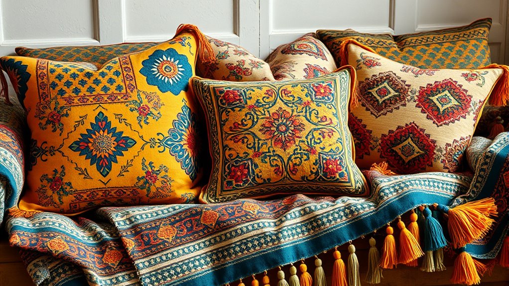 seasonal boho pillow trends