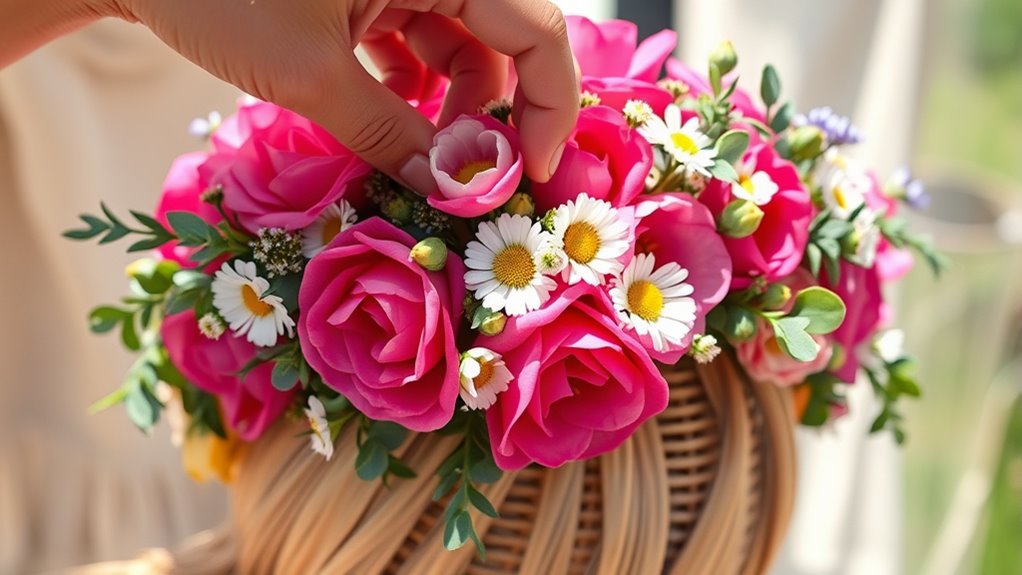 securely attach floral stems