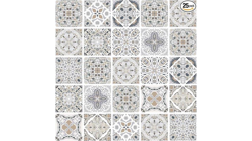 self adhesive tile decal set