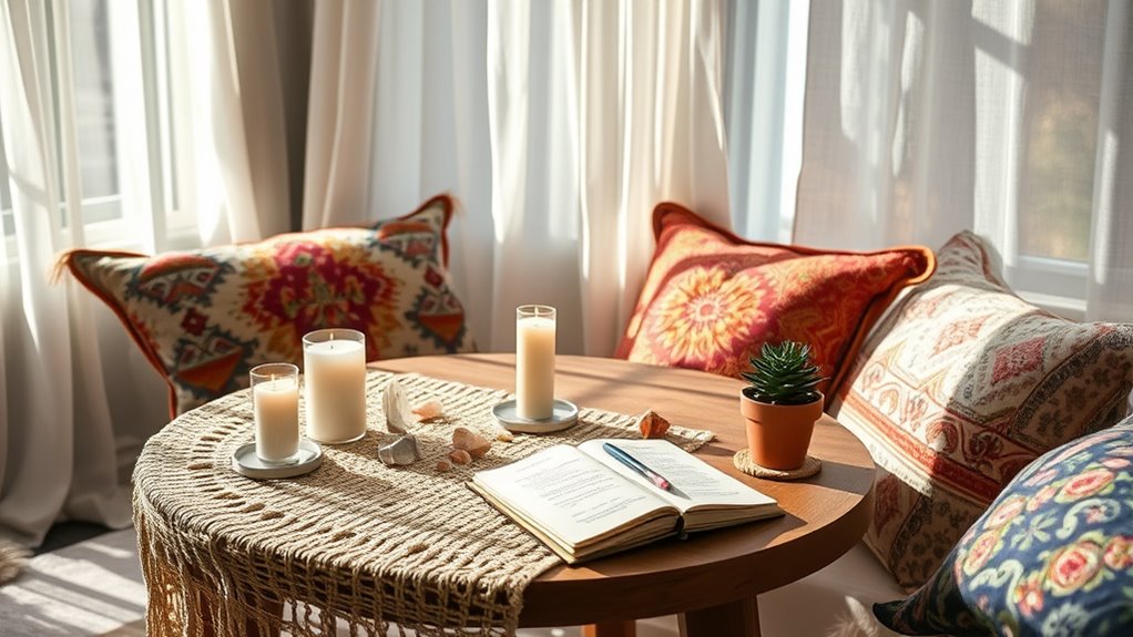 set intentions and affirmations
