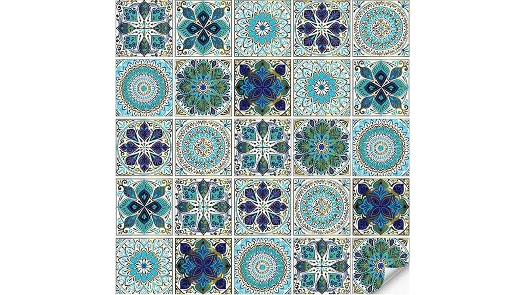set of 25 mandala stickers