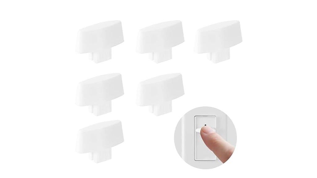 set of six dimmer knobs
