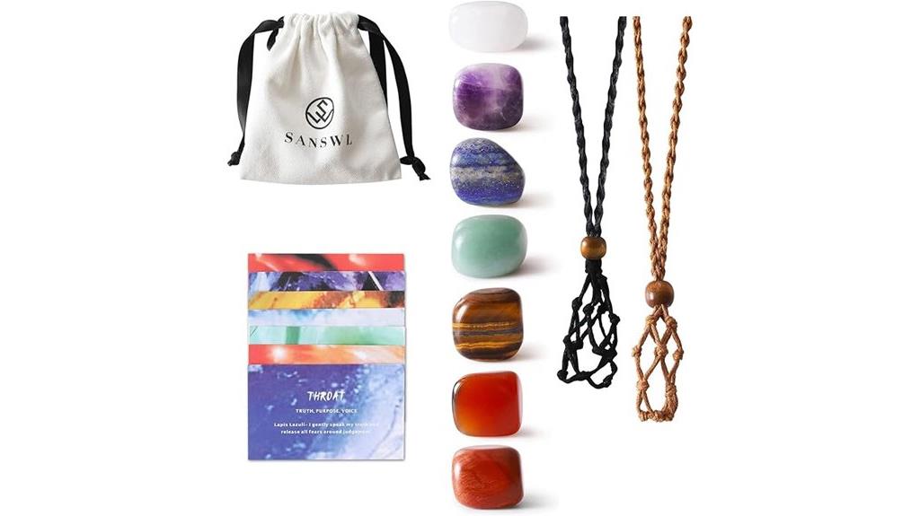 seven chakra crystal necklace