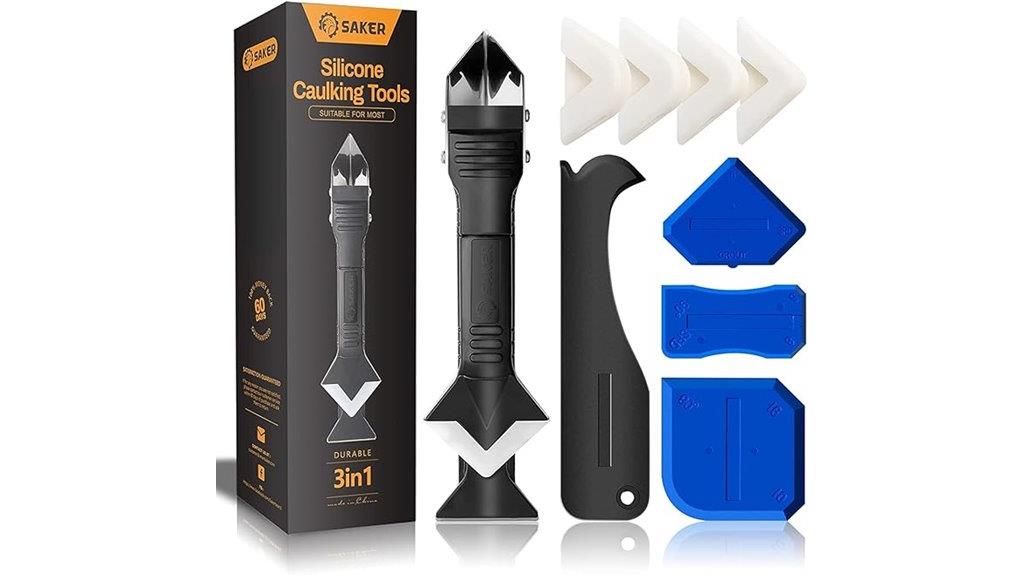 silicone caulking tools set