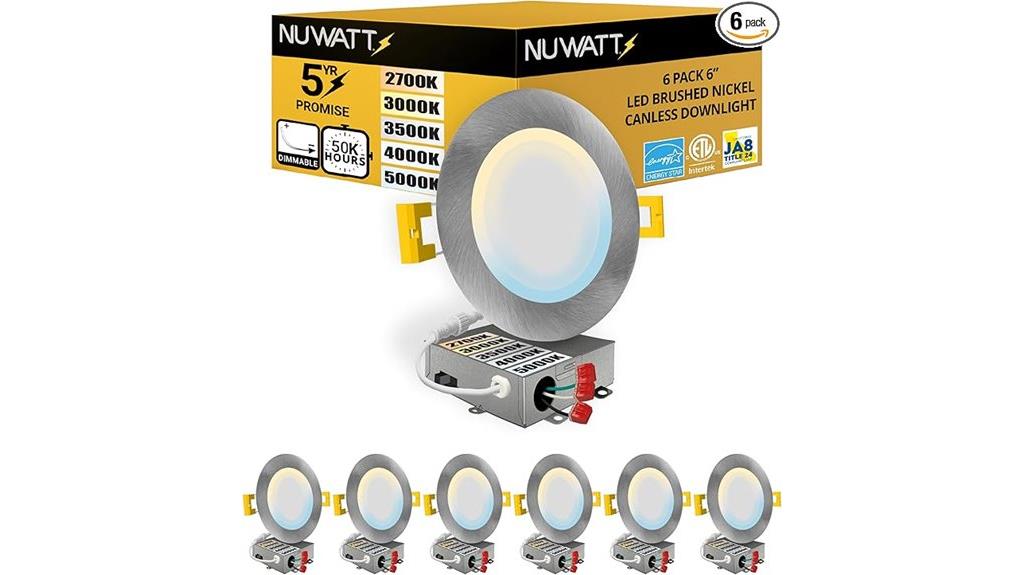 six inch ultra thin led recessed lights
