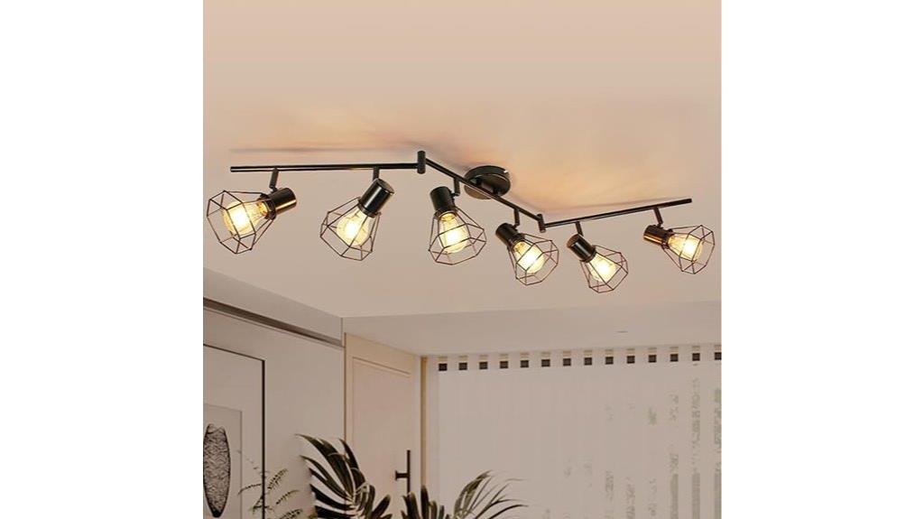 six light track fixture