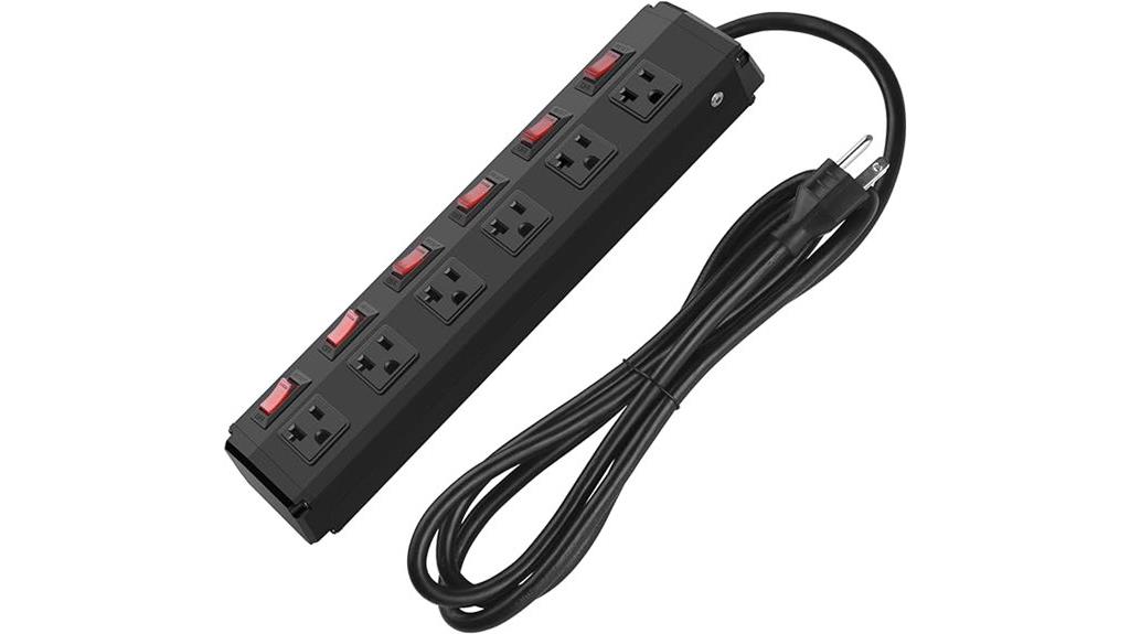 six outlet surge protector