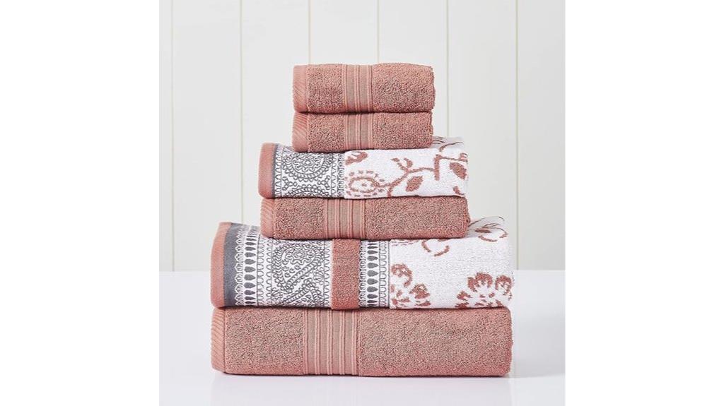 six piece towel set