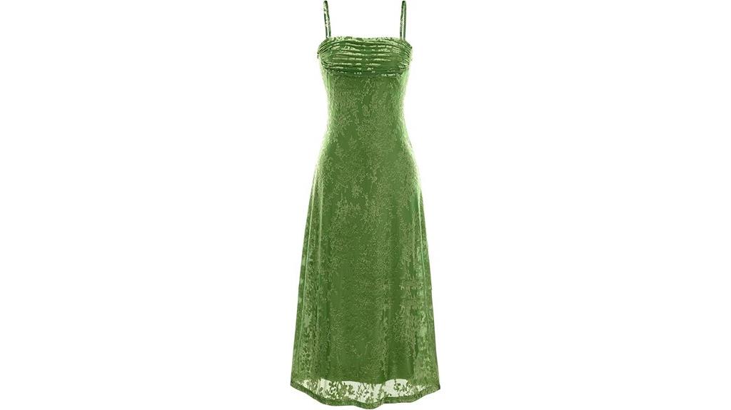 sleeveless spaghetti strap dress