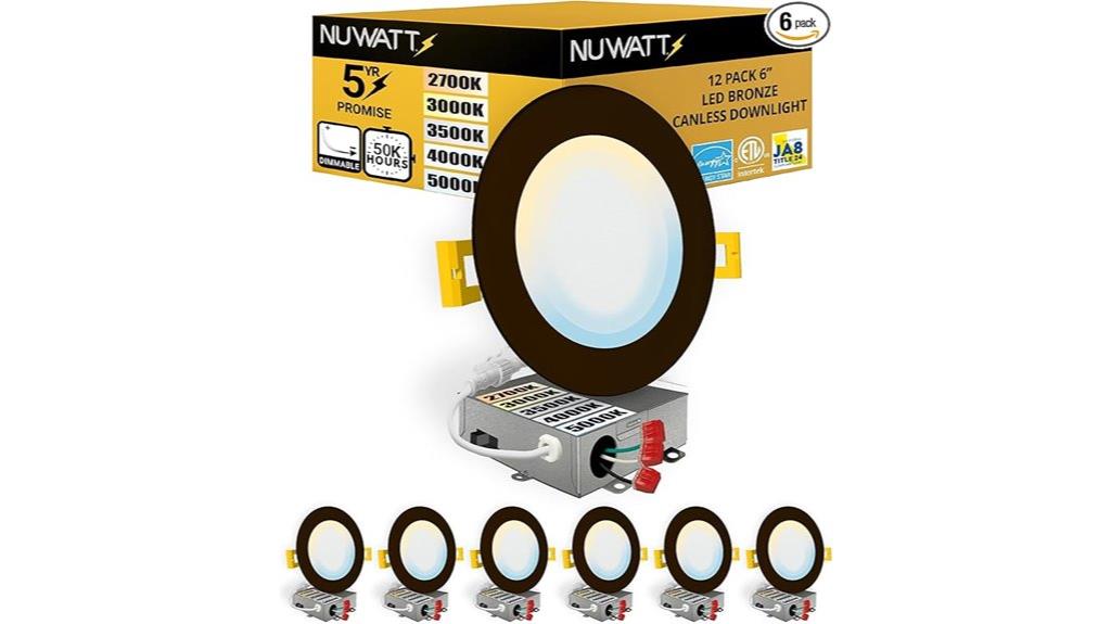slim bronze led lights