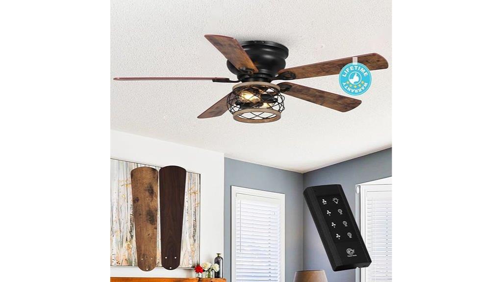 slim ceiling fan with lights