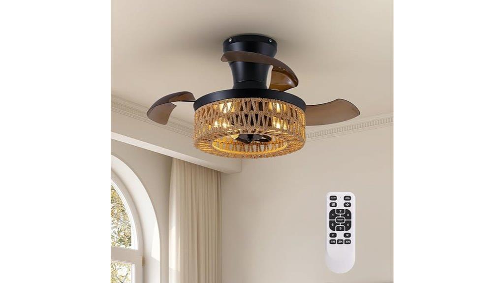 small ceiling fan with lights