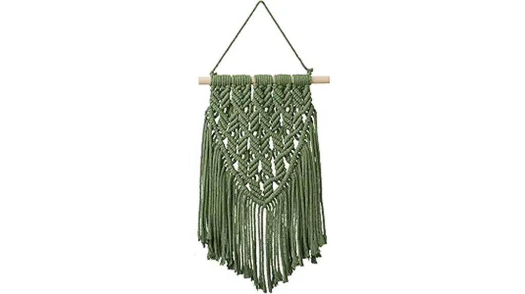 small space macrame decor