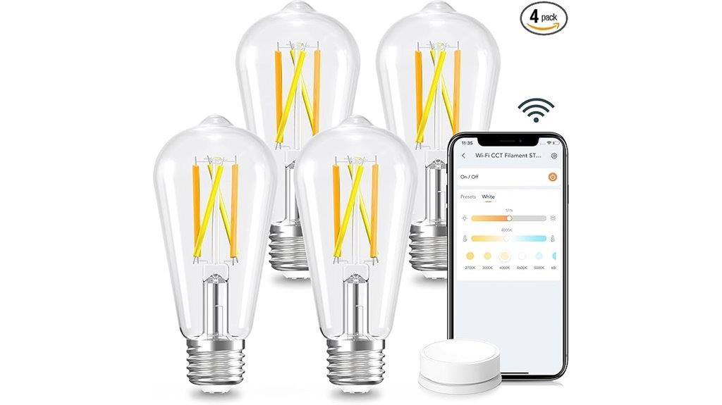 smart edison bulb pack