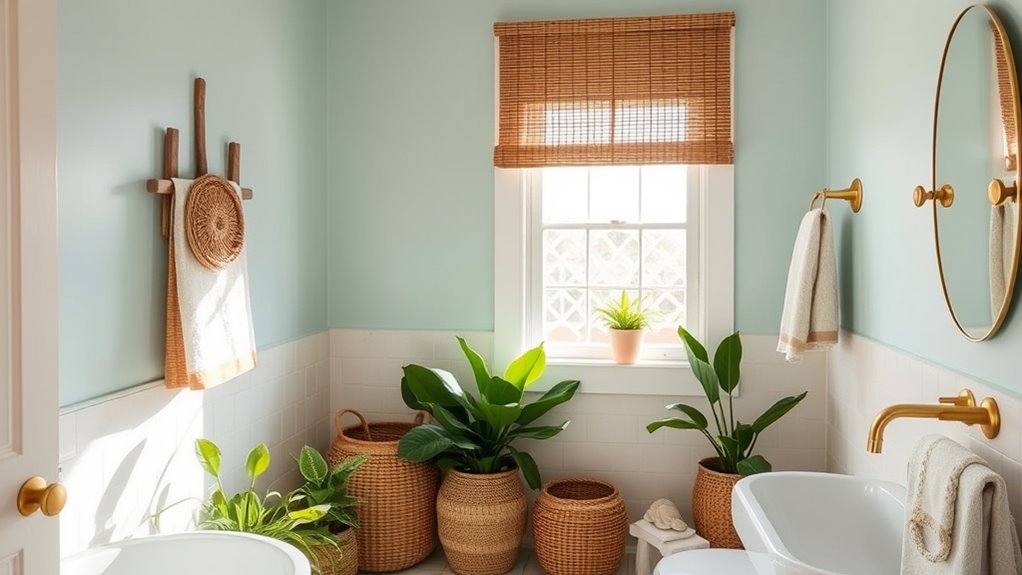 soothing coastal bathroom palette