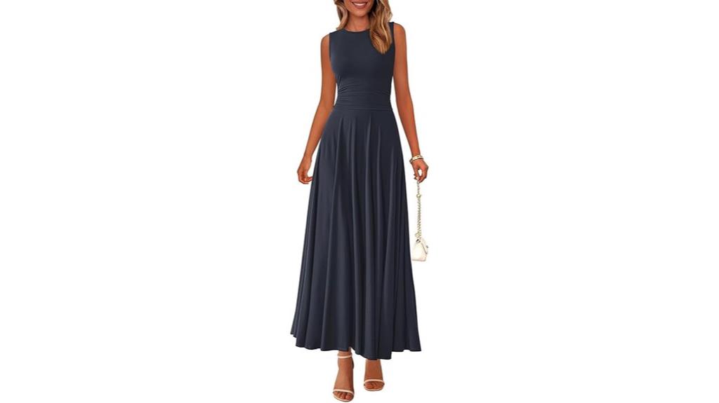 spring casual sleeveless maxi