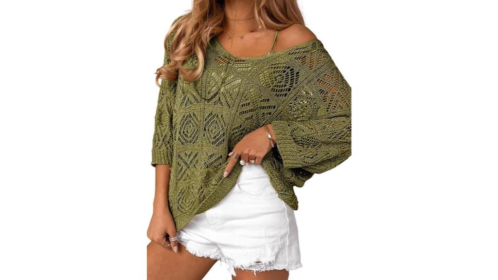 spring summer crochet pullover