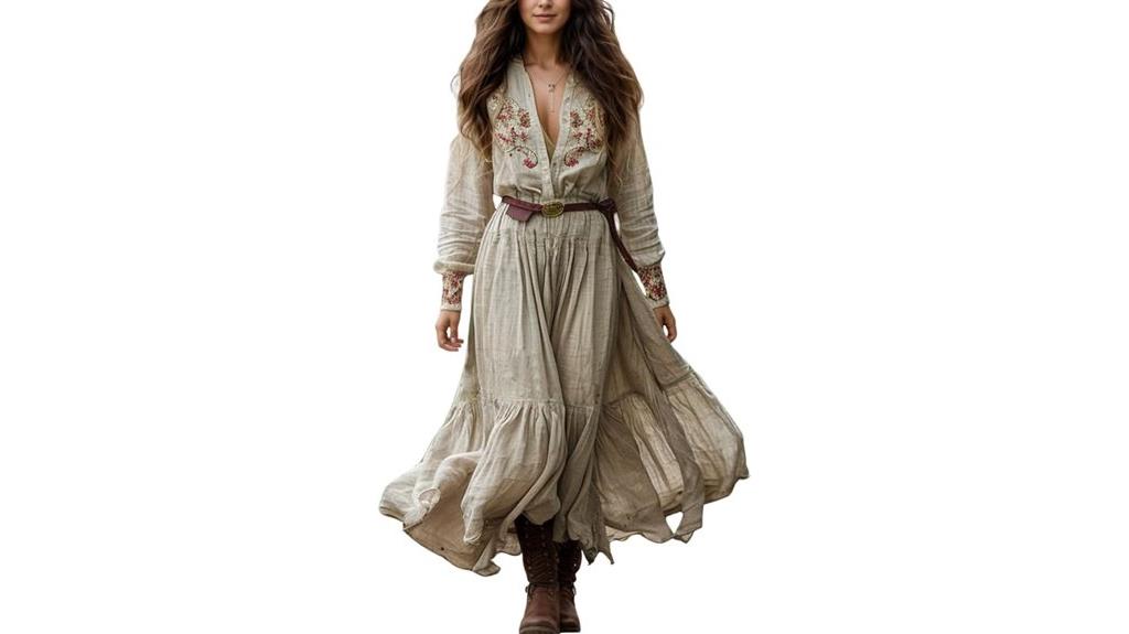 spring vintage floral maxi