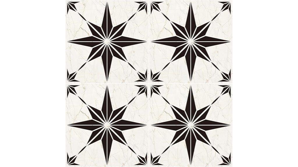 star shaped floor stencil set