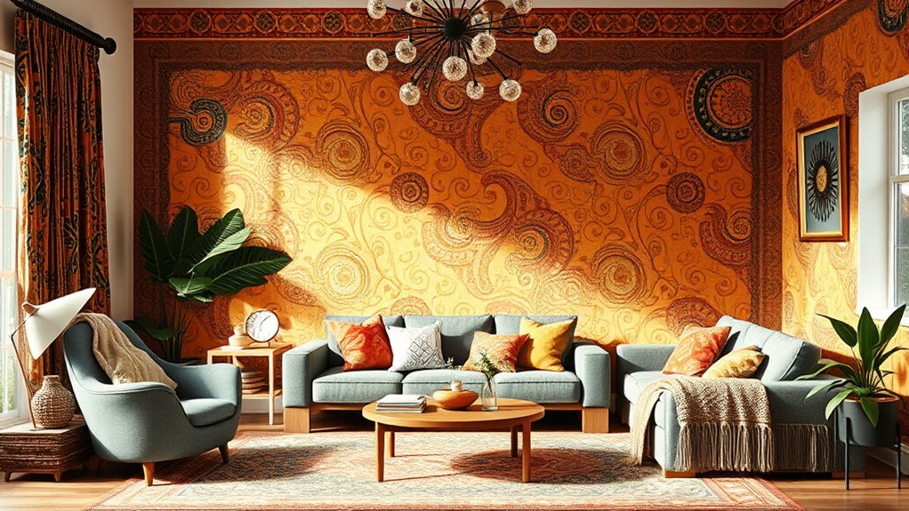 stencil art wall design