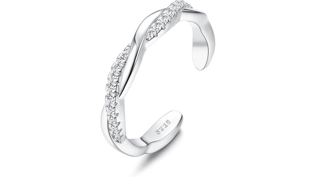 sterling silver toe rings