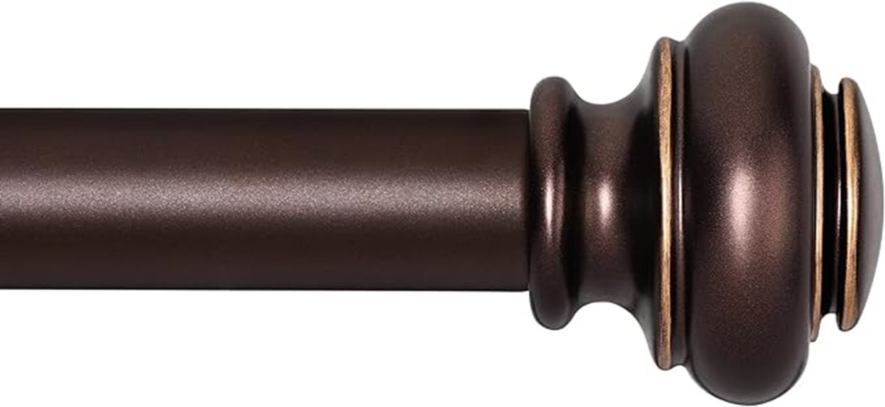 sturdy window curtain rods
