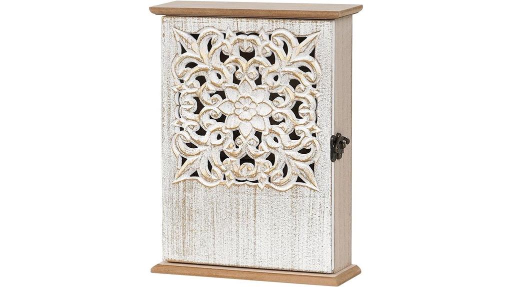 stylish 6 hook wall organizer