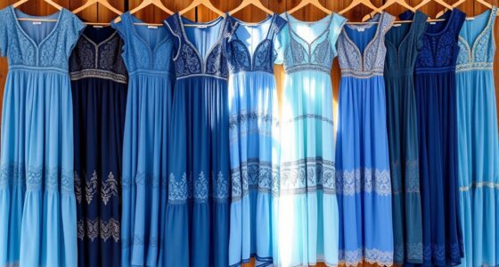 stylish blue boho dresses