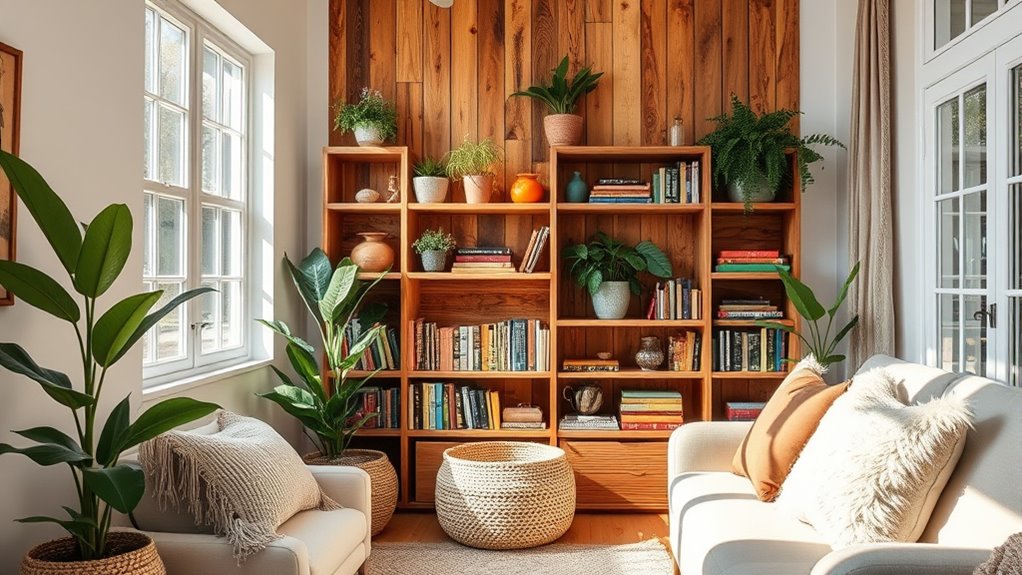 stylish boho bookshelf ideas