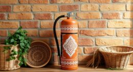 stylish boho fire extinguishers