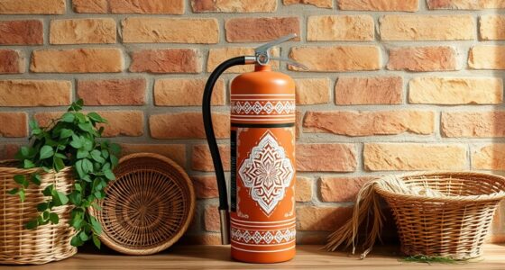 stylish boho fire extinguishers