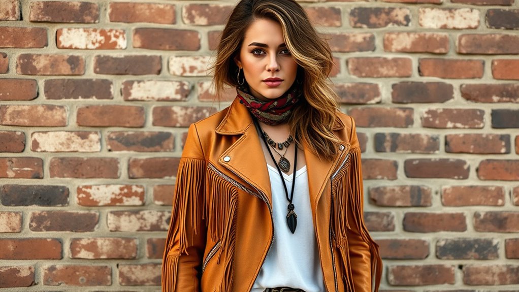 stylish boho leather jackets