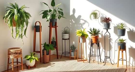 stylish boho plant stands