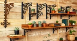 stylish boho shelf brackets