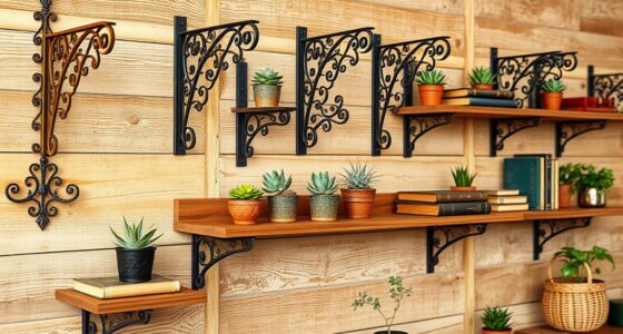 stylish boho shelf brackets
