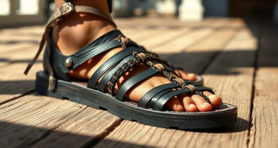 stylish comfortable black sandals