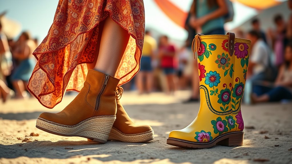 stylish comfortable festival footwear