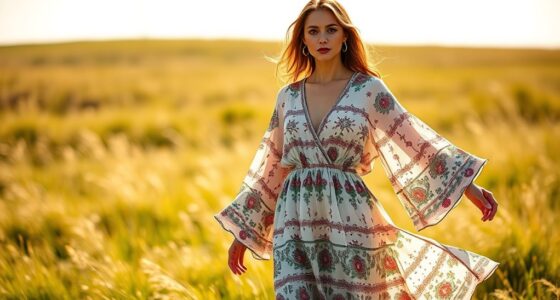 stylish long boho sleeve dresses